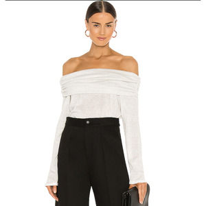 NWT 1. State Cold Shoulder Shimmer Sweater Size M